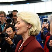 Kanadas premiärminister Mark Carney och EU-kommissionens ordförande Ursula von der Leyen.