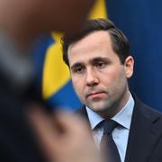 Benjamin Dousa (M), bistånds- och utrikeshandelsminister.