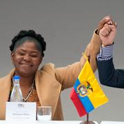 Colombias vicepresident Francia Márquez och president Gustavo Petro.