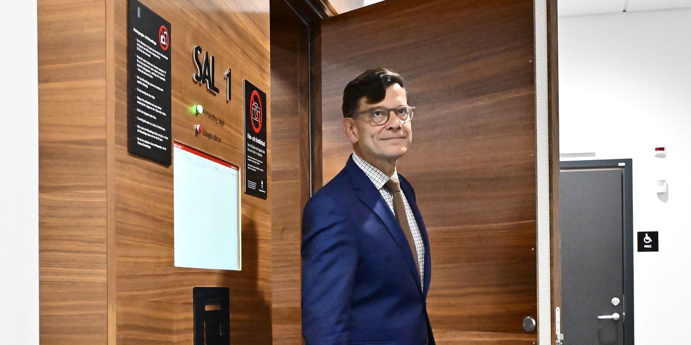 Henrik Landerholm vid tingsrätten förra året.