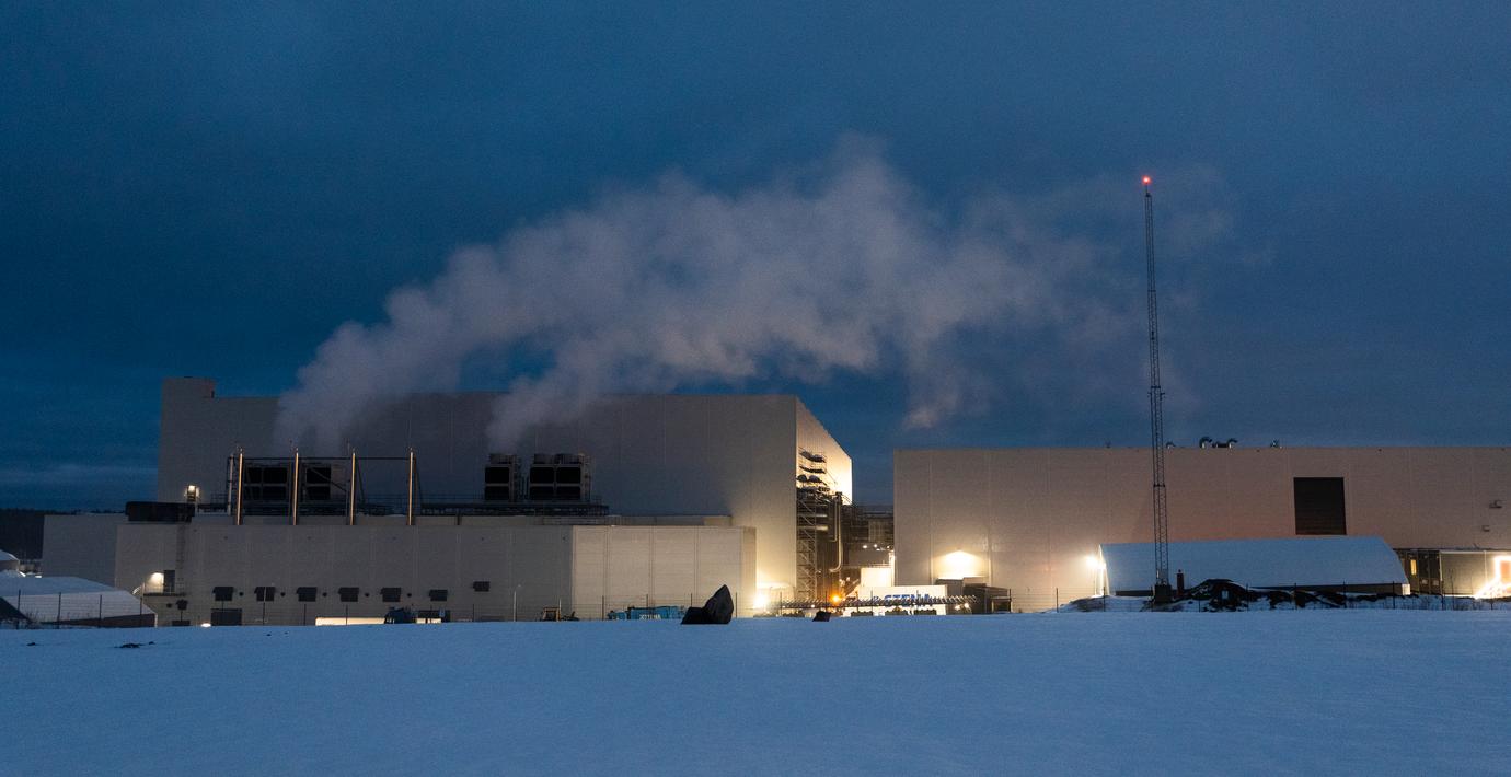 Northvolts fabrik i Skelletfeå. PTL hade för avsikt att bli en stor leverantör till Northvolt.