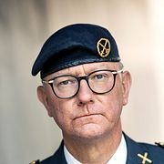 Johan Huovinen är överstelöjtnant och militärexpert. Här fotograferad i juni 2023.