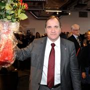 Stefan Löfven efter att han valts till ny partiordförande 2012/Arkivbild