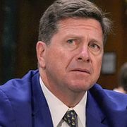 Jay Clayton under onsdagens utfrågning i senaten.