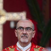 Pizzaballa under en gudstjänst på söndagen.