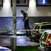 Polis på brottsplatsen