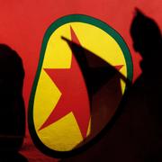 PKK-flagga. Arkivbild. 