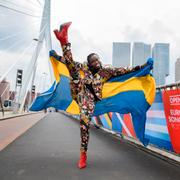 Tusse laddar upp inför finalen i Rotterdam.