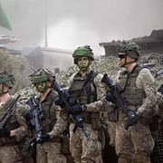 Arkivbild, soldater från Litauen under övning.