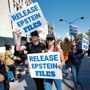 Demonstranter i Las Vegas. 