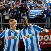 Real Sociedads Martin Ødegaard och Alexander Isak