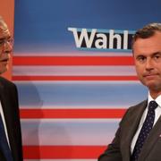 Från vänster, Alexander Van der Bellen och Norbert Hofer