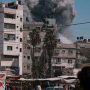 Bild från ett annat anfall i Gaza, 30 maj. 