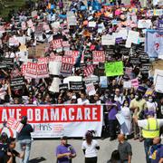 Protester mot det så kallade Trumpcare.