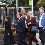 Ulf Kristersson i Göteborg på onsdagen.
