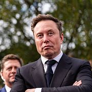 Donald Trump och Elon Musk, arkivbild från 29 september.