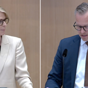 Elisabeth Svantesson (M) och Mikael Damberg (S).