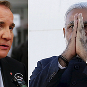 Löfven/Indiens premiärminister Narendra Modi
