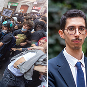 Youssef Siher är frilansjournalist och har länge rört sig i pro-palestinska kretsar. Nu pekas han ut som uppviglare till våldsprotesterna i Milano.