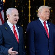 Benjamin Netanyahu och Donald Trump under ett möte i USA den 29 december 2025.