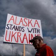 Manifestation i Alaska inför toppmötet. 