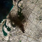 Flygbilder från Dubai den 1 mars.