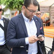 Jimmie Åkesson i Almedalen.