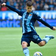 Djurgårdens Samuel Dahl under en match mellan Djurgården och Sirius tidigare i år. 