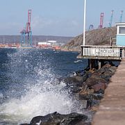 Brittiska ovädret Dave drar in över Långedrag på västkusten under lördagen.