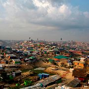 Flyktingläger i Bangladesh.