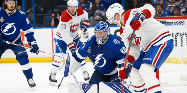 Tampas Andrei Vasilevskij stoppade 42 skott.  KIM KLEMENT / BILDBYRÅN