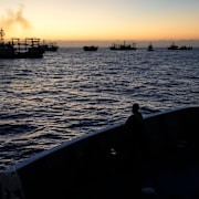 Kinesisk militär i Sydkinesiska havet. 