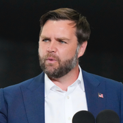 En bild från krigets Ukraina och JD Vance. 