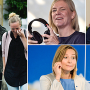Gustav Fridolin, Magdalena Andersson, Ebba Busch Thor och Anna Kinberg Batra.