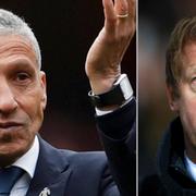 Chris Hughton och Graham Potter.