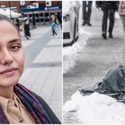 Taskin, arkivbild på tiggare