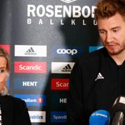 Nicklas Bendtner under en pressträff i september.