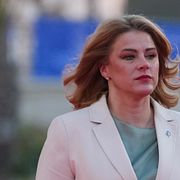 Evika Silina under ett EU-toppmöte i Ayia Napa i Cypern tidigare i år.