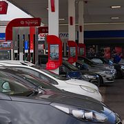 En tankstation i London.
