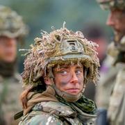 Brittisk soldat under Natoövning, arkivbild. 