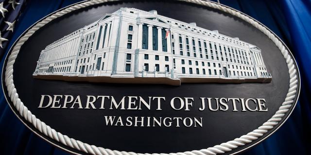 Det amerikanska justitiedepartementet presenterade nyheten i dag. Patrick Semansky / TT NYHETSBYRÅN