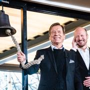 Vd Håkan Samuelsson vid Volvo Cars notering. 