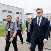  Justitieminister Gunnar Strömmer (M) besöker fängelset Tartu Vangla i Tartu, Estland. Arkivbild. 