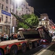 Wagnerstyrkor i staden Rostov-on-Don. AP