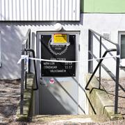 Frisersalongen där trippelmordet den 29 april ägde rum.