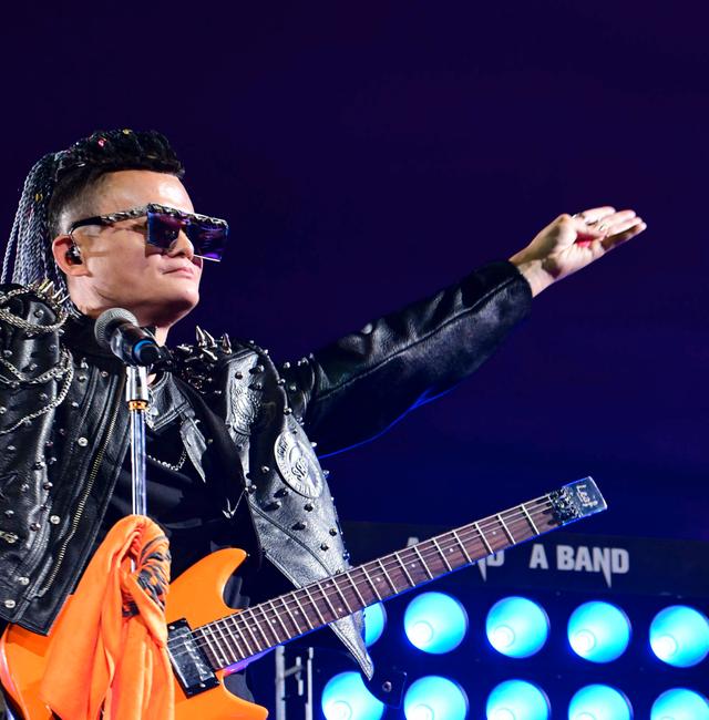Jack Ma, founder of the Alibaba Group, performs at the company's 20th-anniversary celebration 2019. AP