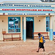 Ett vårdcentrum i Kongo-Kinshasa.