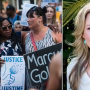 Protester mot dödsskjutningen av Justine Damond.