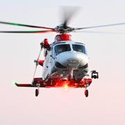 Illustrationsbild helikopter av modellen AgustaWestland AW139.