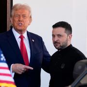 Donald Trump välkomnade Volodymyr Zelenskyj vid Vita huset i fredags.